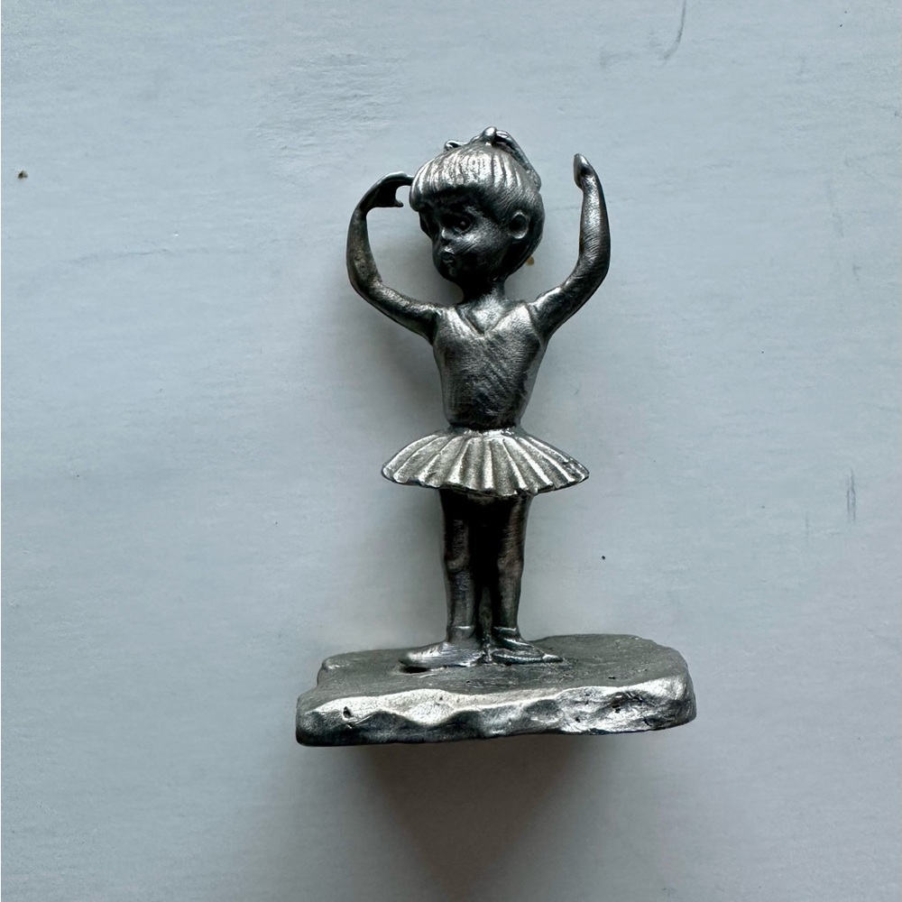 Pewter Ballerina First Pose Figurine - Picture 2 of 6